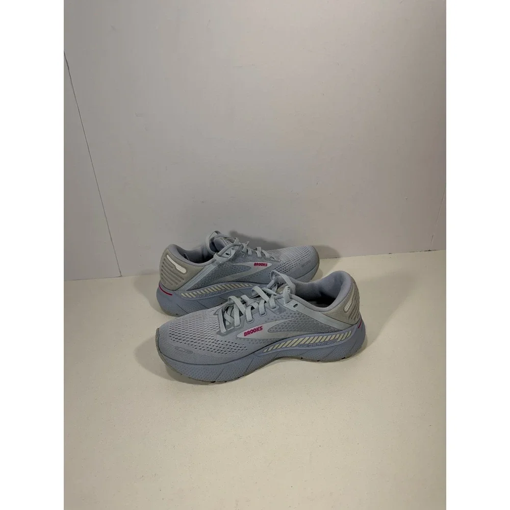 Brooks Adrenaline GTS 22 Womens Running Shoes Blue Grey Stability Sneakers